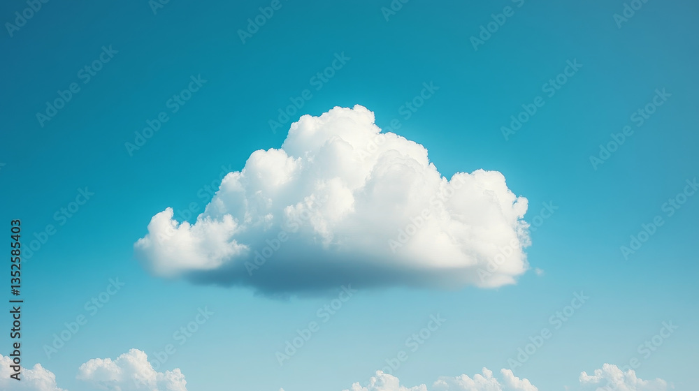 Aufkleber cloud computing technology concept. there is a small white cloud icon over the polygon with a dark b