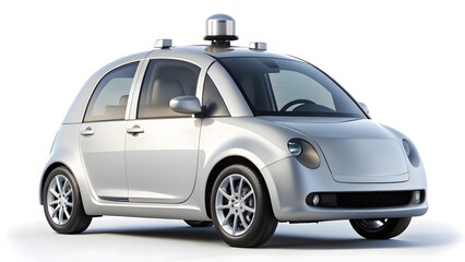 Fototapeta premium Autonomous Vehicle, Self-Driving Car, Robotic Car