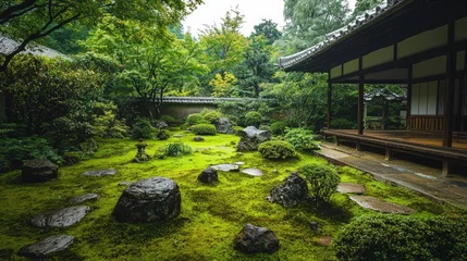 Poster de jardin 3D a traditional japanese garden   © Alloca Design Studio
