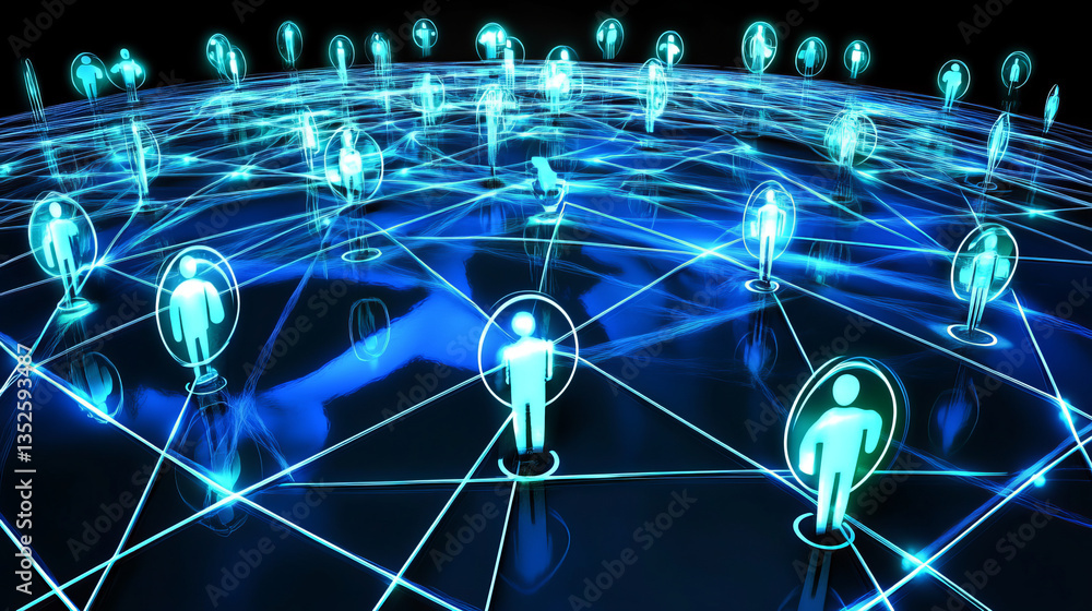 Poster technology network data connection, digital data network, and cyber security, futuristic technology 