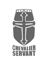 chevalier servant casque ancien