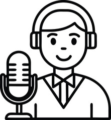 businessman with headset