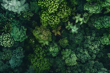 aerial view of forest