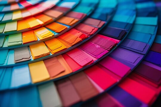 color swatches arranged in circular layout
