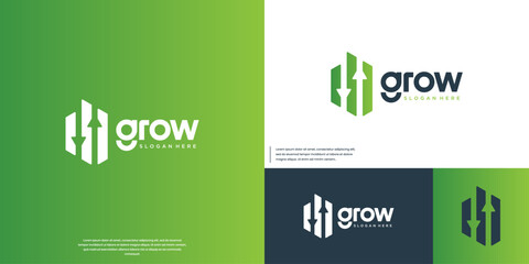 digital financial chart logo, movement statistics, monitoring, graphic design template.