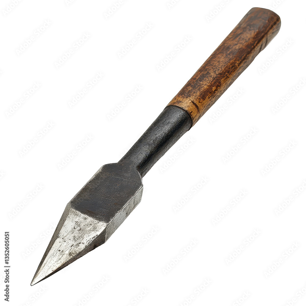 Poster chisel isolated on white background