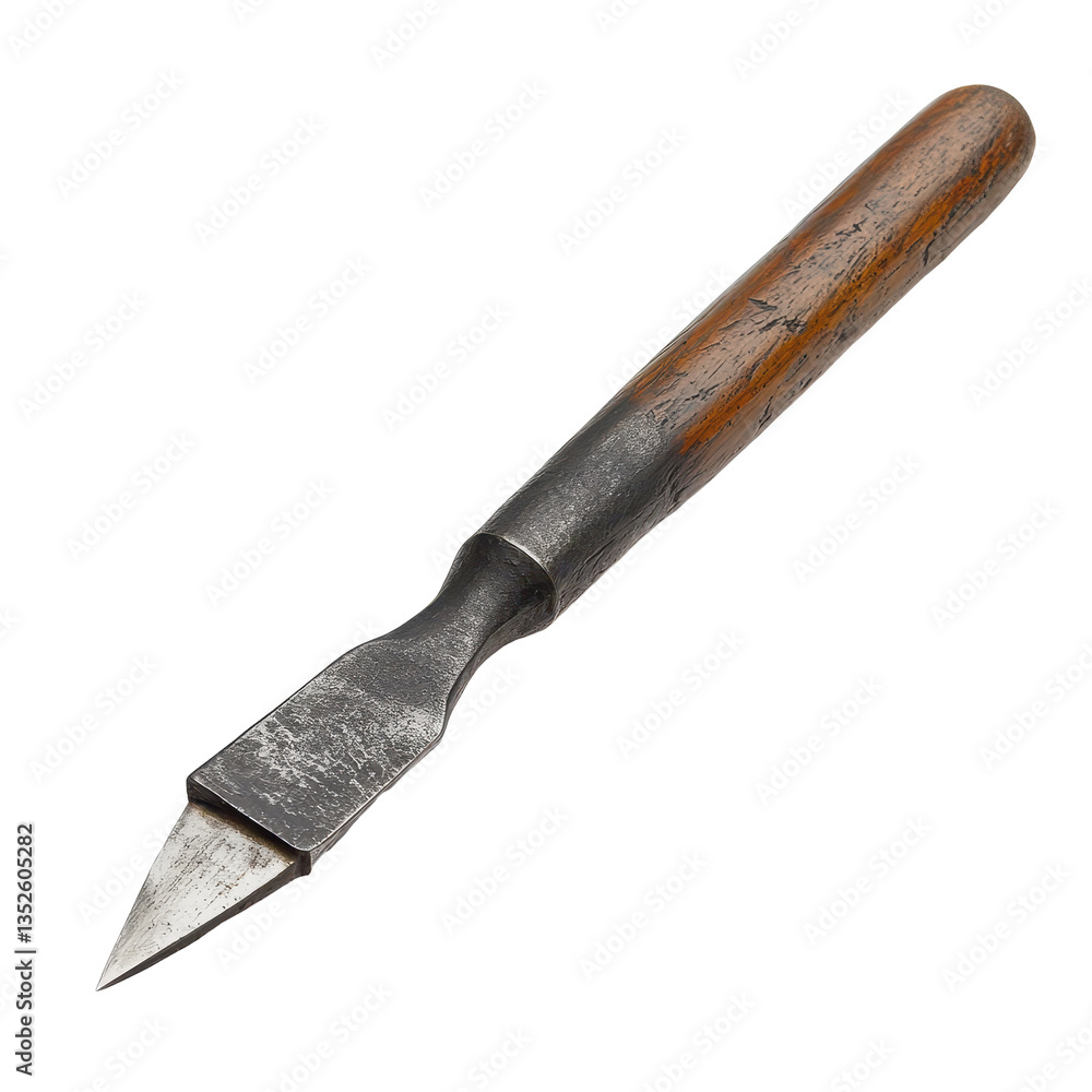 Poster chisel isolated on white background