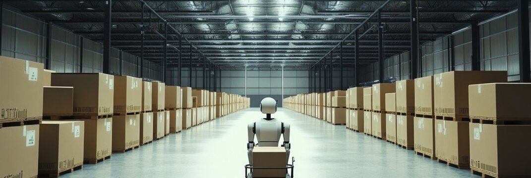 Streamlined Logistics Hub: Automated Robotics for Efficient Order Picking and Packaging
