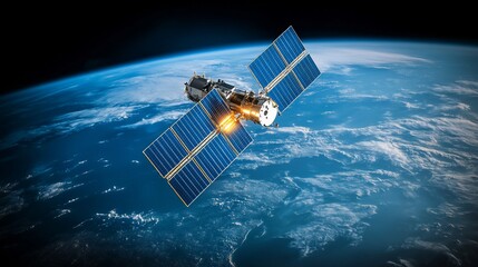 Satellite Orbiting Earth: A Stunning View of Space Exploration