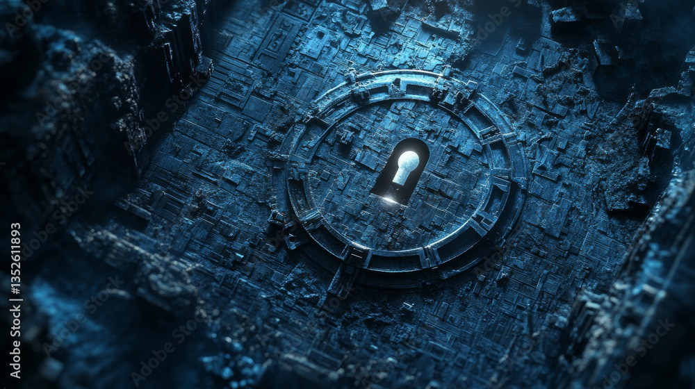 Poster data protection background is a concept in cybersecurity and privacy technology. a small padlock bin