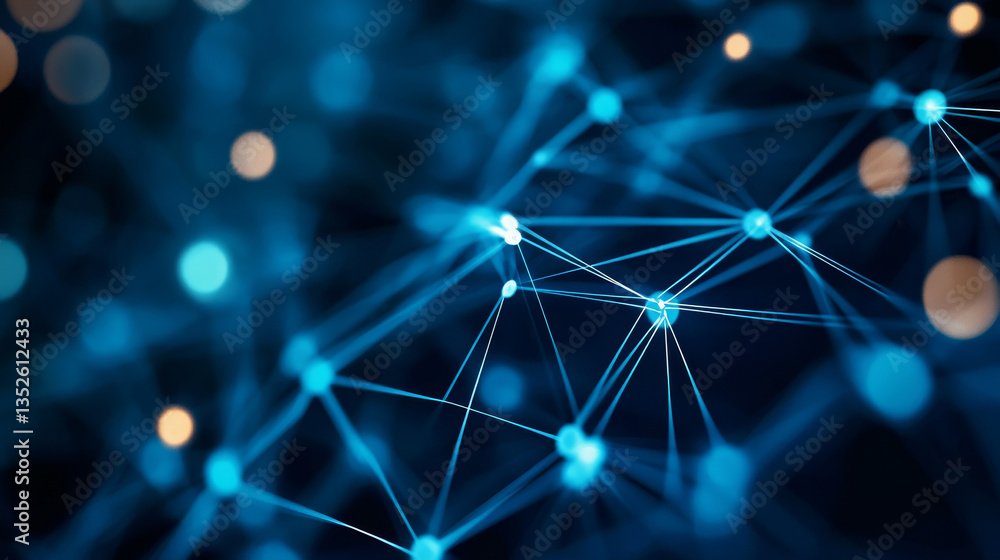 Poster abstract concepts of cybersecurity technology and digital data protection. protect internet network 