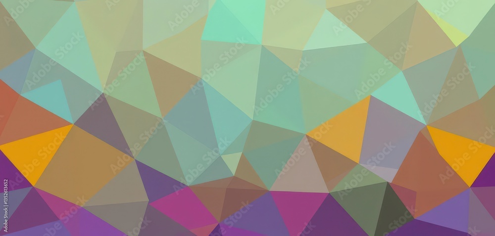 Poster abstract geometric background of overlapping triangles in varying shades, texture, faceted backgroun