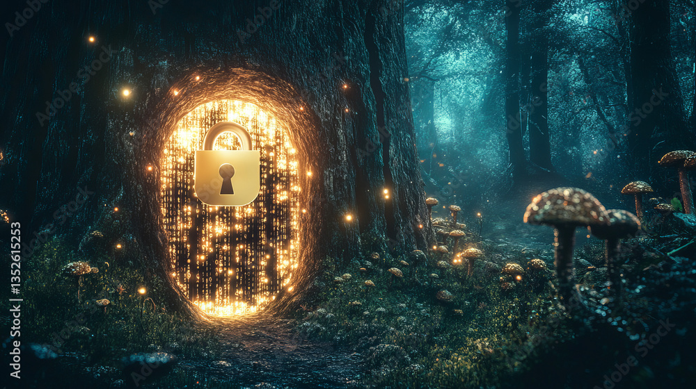 Poster data protection is a concept in cybersecurity and privacy technologies. there is a large padlock tha