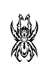 araignée tribal tattoo style tatouage