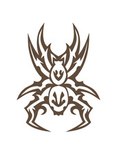 araignée tribal tattoo style tatouage