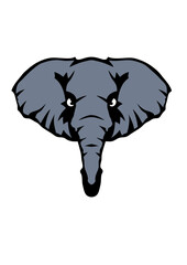 elephant dessin tete animal sauvage