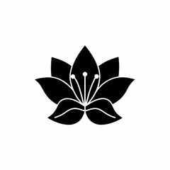 creative details  lily icon vector illustration