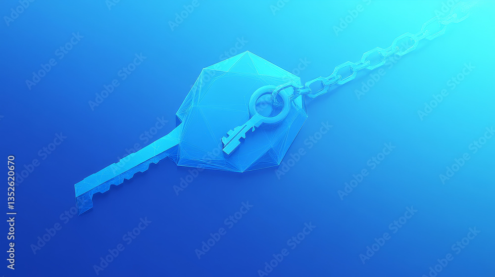 Poster data protection is a concept in cybersecurity and privacy technology. a shield with polygons covers 
