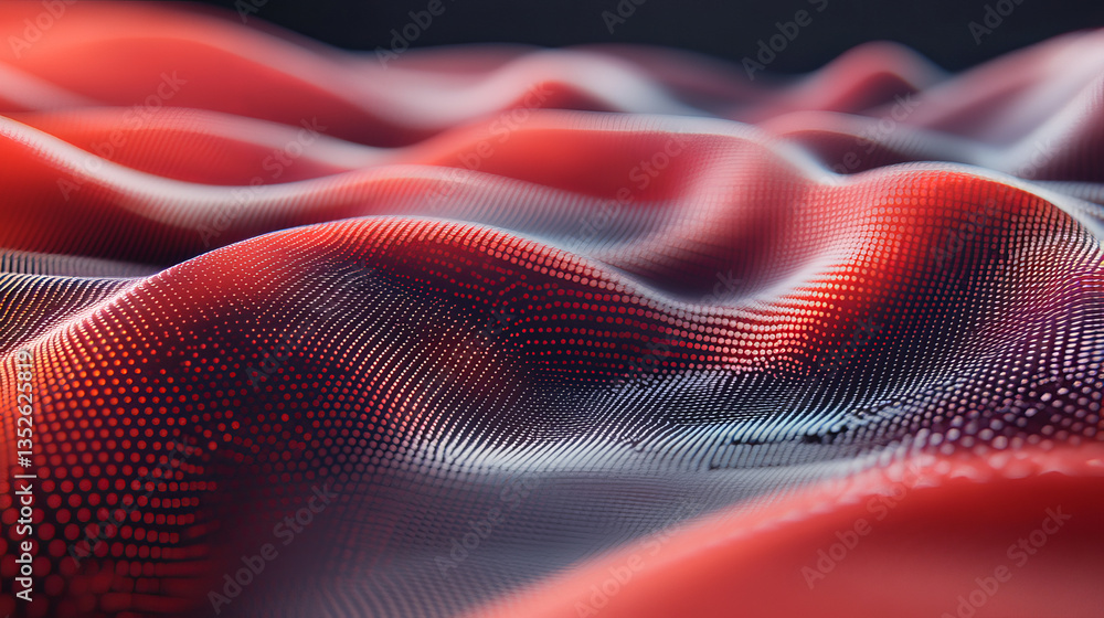 Poster red abstract wave background modern design with copy space; vector illustration for your business