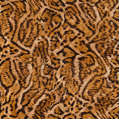 Seamless patterned texture of animal skin, animal print.