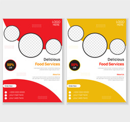 Restaurant Flyer Layout.