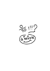 gribouillis ratures dessin trait crayon note