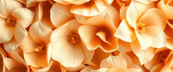 Soft beige flower petals, overlapping, abstract floral pattern, art, blossom