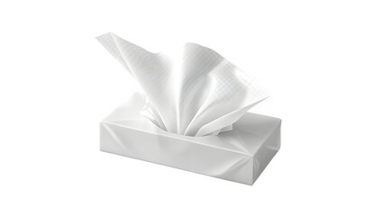 Soft and Crumpled Tissue Paper Isolated on Transparent Background PNG
