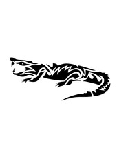 crocodile tribal dessin