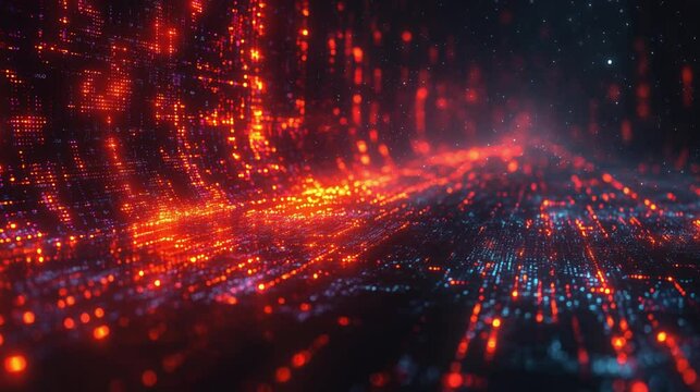 A digital concept of data masking with sensitive information covered by blurred patterns and encrypted symbols. 1