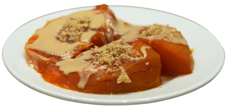 Kabak Tatlisi Turkish Street Food Isolated on a Transparent Background PNG