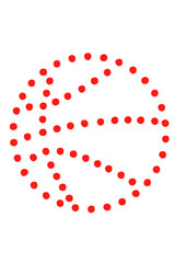 ballon basketball pointille logo club