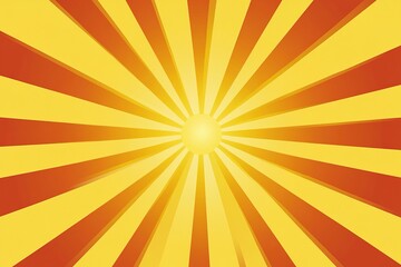 Fototapeta premium Bright sun rays radiate warmth and joy in a vibrant summer sky