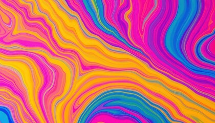 Obraz premium Vibrant CMYK paint swirls, close-up abstract fluid art, splash, CMYK