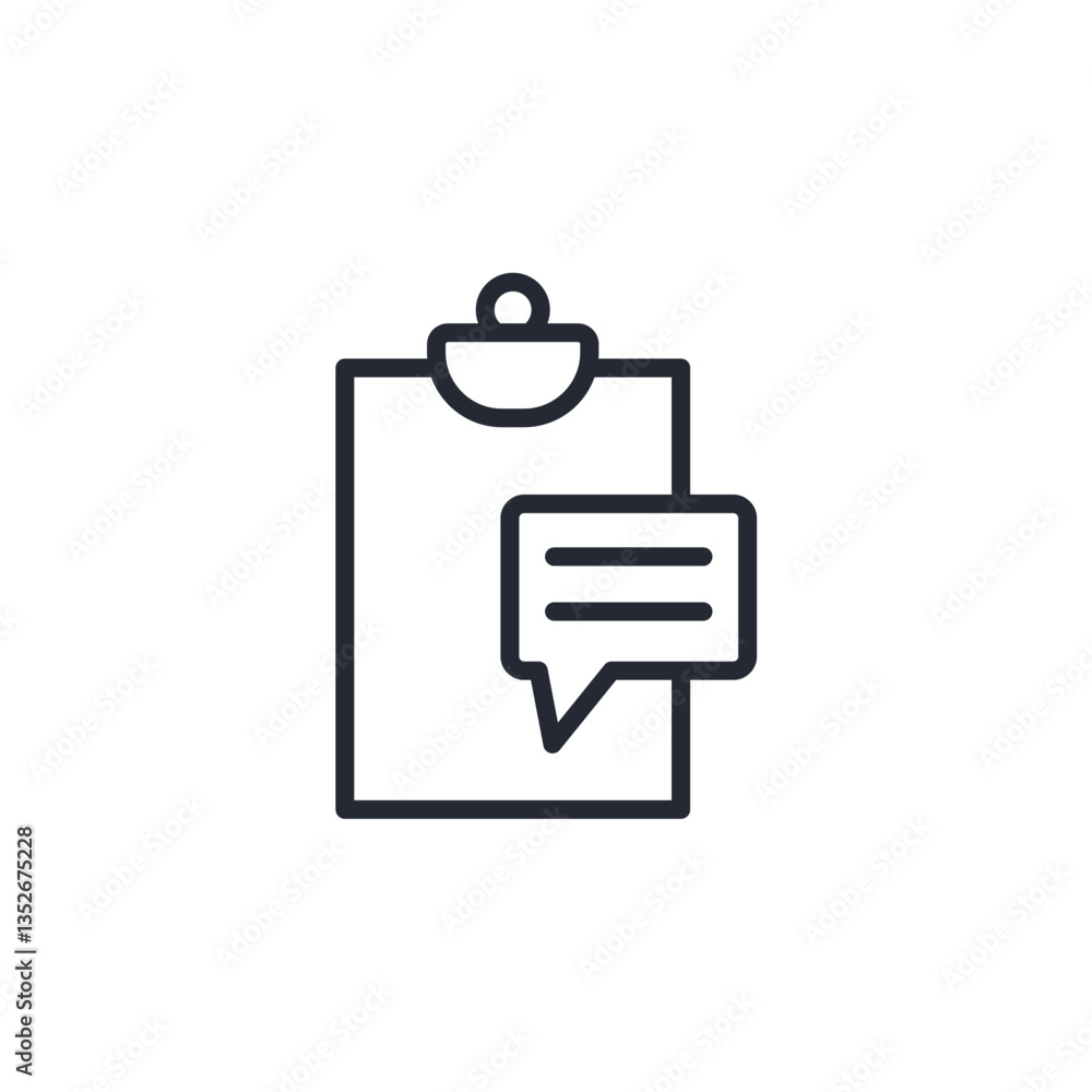 Poster clipboard icon logo vector illustration. document symbol template for graphic and web design collect