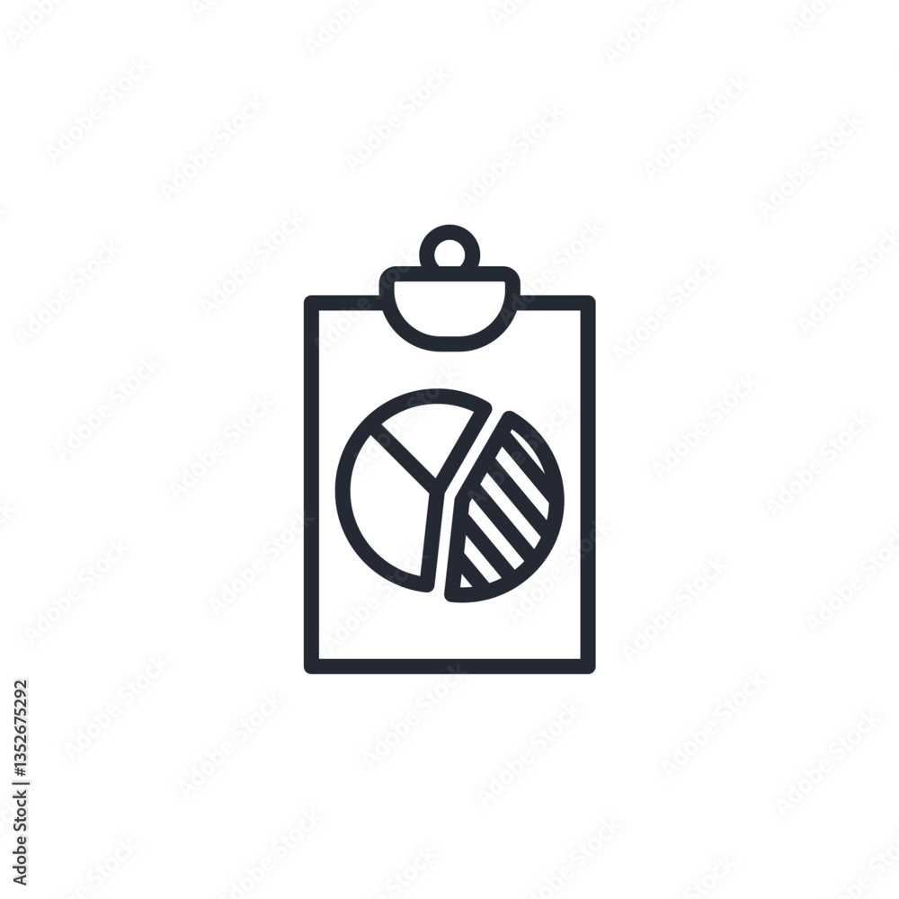 Poster clipboard icon logo vector illustration. document symbol template for graphic and web design collect