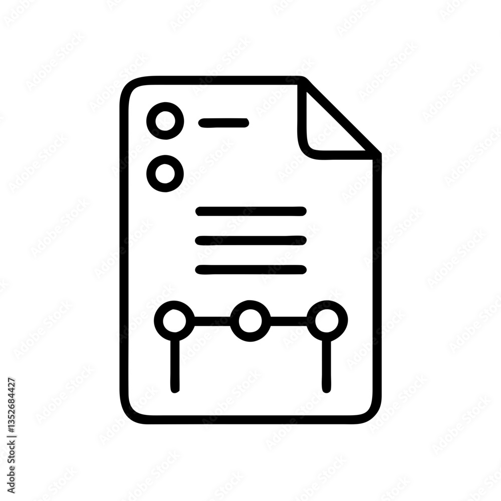 Aufkleber blockchain document icon representing smart contracts and digital agreements