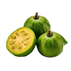 Fresh Garcinia Fruit on transparent background