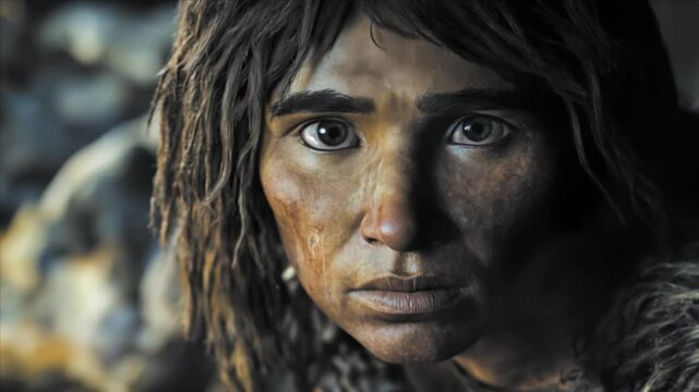 Detailed AI facial reconstruction of extinct Denisovan woman, based on DNA from Siberian pinky bone  
