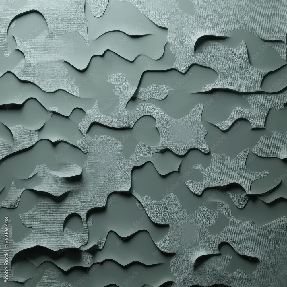 Poster an abstract artistic representation with shades and layered shapes