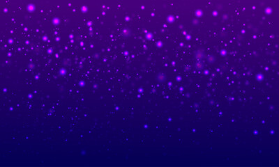 Blue light on bokeh abstract background. shapes. Colorful mosaic banner. Geometric background with colored disks