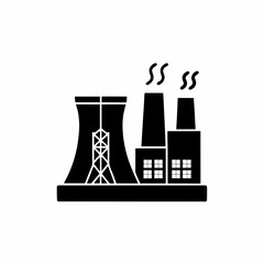 creative details thermal power station icon vector illustration