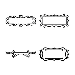 set of ornate frames