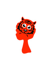 Obraz premium tigre lettre t animaux