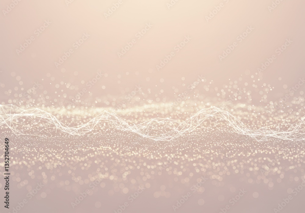 Poster connection backdrop for presentation template. elegant polygonal tech pattern illustration design fo