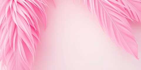Obraz premium Soft pink feathers, pastel palette, abstract vintage texture, texture, color