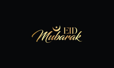 eid mubarak ,calligraphic design vector