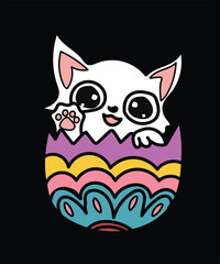 easter day t shirt design vector art illustration
