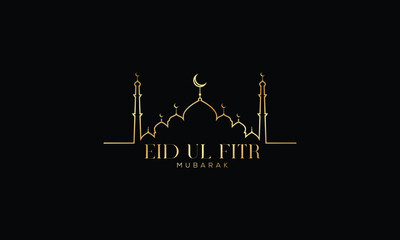eid mubarak ,calligraphic design vector