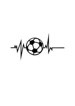 football trace courbe coeur battement